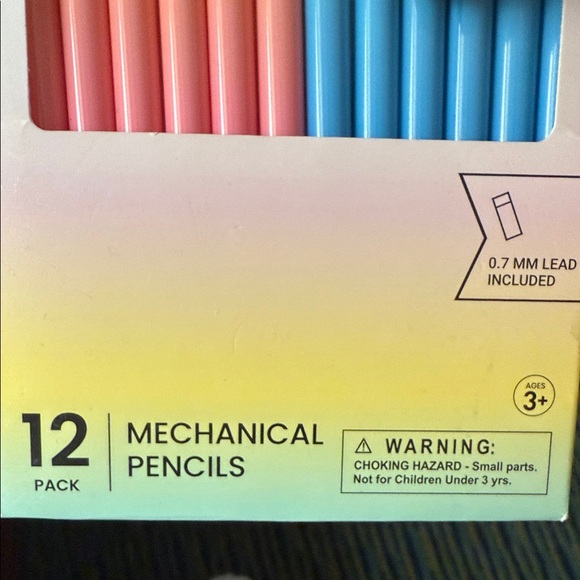 12 Pack Yoobi Vibrant Mechanical Pencils - Orange & Blue - Picture 3 of 4